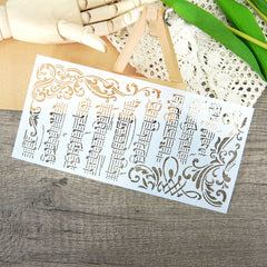 Musical Notes & Staff DIY Stencils for Wall Painting