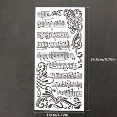 Musical Notes & Staff DIY Stencils for Wall Painting