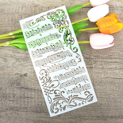 Musical Notes & Staff DIY Stencils for Wall Painting