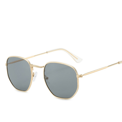 Square Metal Frame Sunglasses UV400