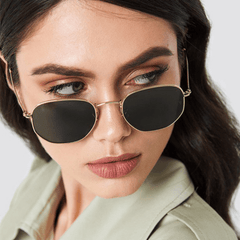 Square Metal Frame Sunglasses UV400