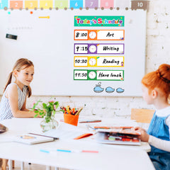 12-Piece Visual Schedule Pocket Chart Add-Ons for Toddlers & Classroom