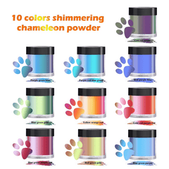 5G Chameleon Pigment Pearlescent Epoxy Resin Glitter Kit