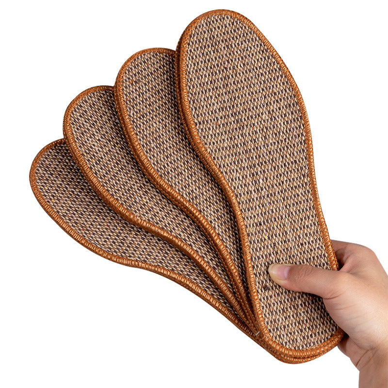 Linen Insole for Men & Women Soft Sole Breathable Sports Deodorization