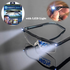 Lighted Magnifying Reading Glasses Power Zoom Unisex Night Vision Eyeglass