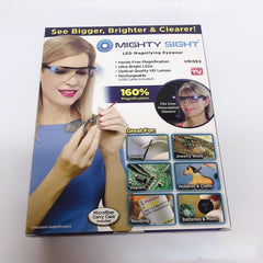 Lighted Magnifying Reading Glasses Power Zoom Unisex Night Vision Eyeglass