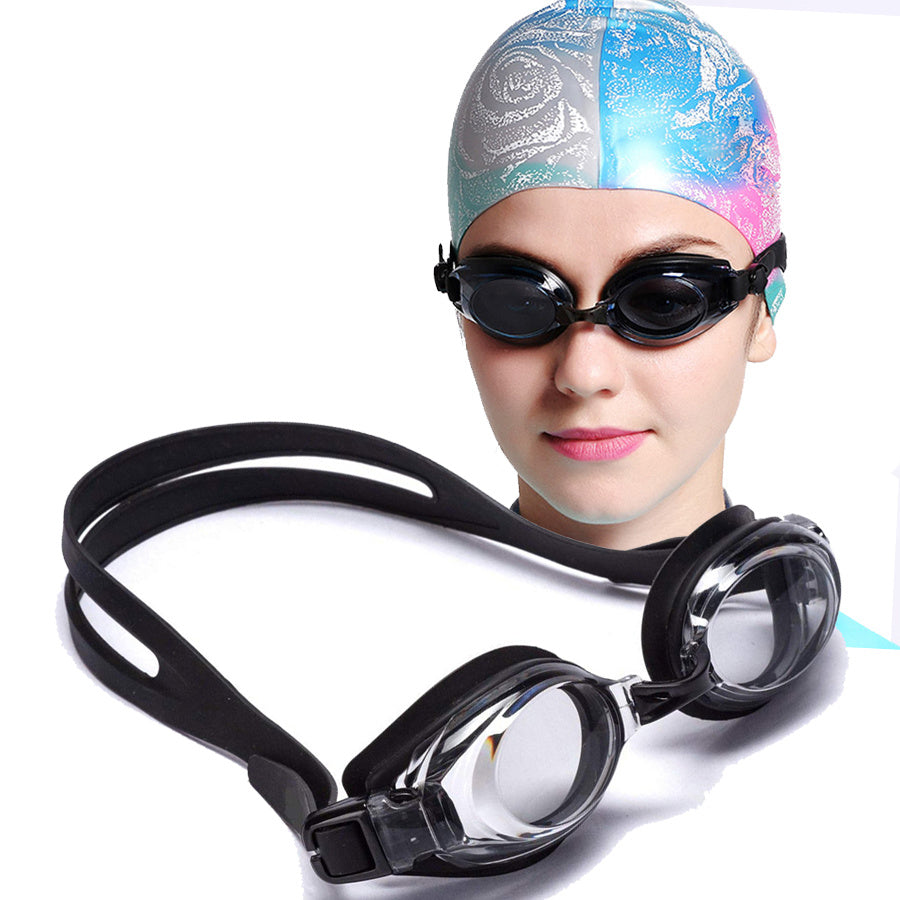 Silicone Swimming Goggles Waterproof Anti Fog UV Protection for Men & Women
