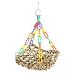 Interactive Parrot Swing Toy for Chewing Climbing and Fun