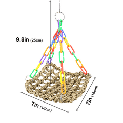 Interactive Parrot Swing Toy for Chewing Climbing and Fun