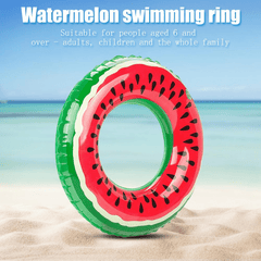 Watermelon Inflatable Mattress for Pool Parties and Beach Fun