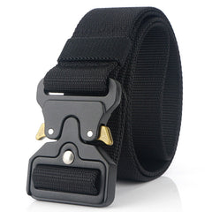 Men's Tactical Belt Quick Release Elastic Casual Nylon Tooling Training Belt