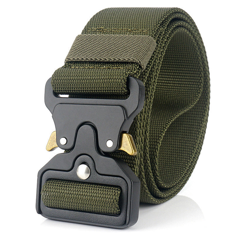 Men's Tactical Belt Quick Release Elastic Casual Nylon Tooling Training Belt