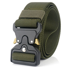 Men's Tactical Belt Quick Release Elastic Casual Nylon Tooling Training Belt
