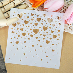 Love Of All Sizes DIY Craft Layering Stencils For Wall Painting Scrapbooking Alb