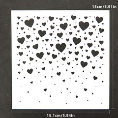 Love Of All Sizes DIY Craft Layering Stencils For Wall Painting Scrapbooking Alb