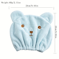Animal Cartoon Hair Drying Cap Quick Drying Turban