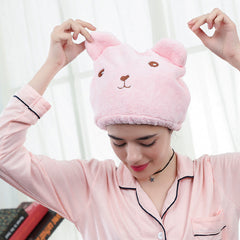 Animal Cartoon Hair Drying Cap Quick Drying Turban