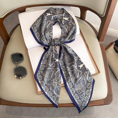 Skinny Scarf Twilly Scarf Long Ribbon Neck Tie Women Hair Ribbon