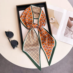 Skinny Scarf Twilly Scarf Long Ribbon Neck Tie Women Hair Ribbon