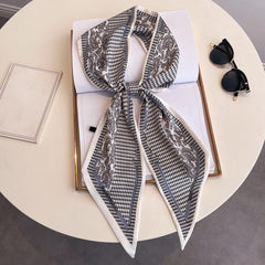 Skinny Scarf Twilly Scarf Long Ribbon Neck Tie Women Hair Ribbon