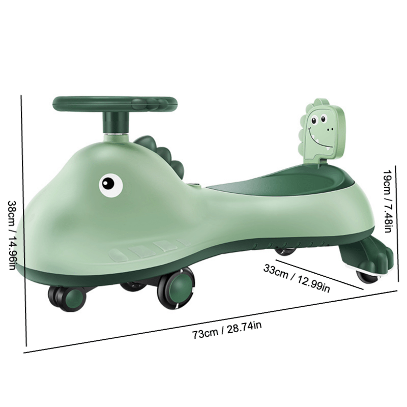Kids Twist Car Anti Side Flip Universal Wheel Sliding Carriage