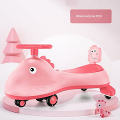 Kids Twist Car Anti Side Flip Universal Wheel Sliding Carriage