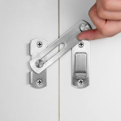 1pc Barn Door Latches Stainless Steel Gate Lock Sliding Door Latch