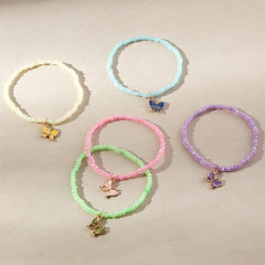 Boho Butterfly Pendants Bracelet for Men Women