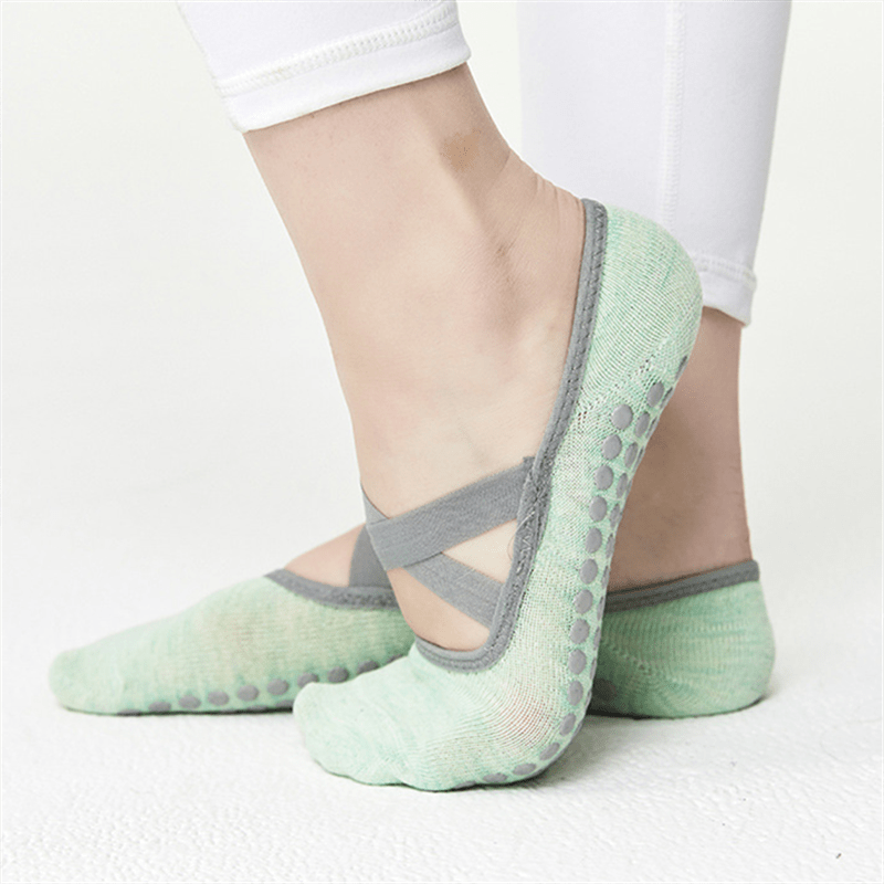 Non Slip Cross Strap Yoga Socks for Indoor and Outdoor Activities