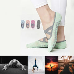 Non Slip Cross Strap Yoga Socks for Indoor and Outdoor Activities