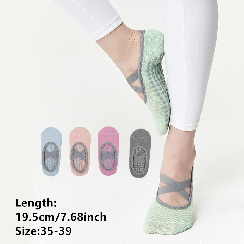 Non Slip Cross Strap Yoga Socks for Indoor and Outdoor Activities
