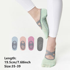 Non Slip Cross Strap Yoga Socks for Indoor and Outdoor Activities
