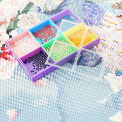 DIY Diamond Painting Tray Set Beads Storage Box Accessories Tools Plate