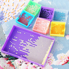DIY Diamond Painting Tray Set Beads Storage Box Accessories Tools Plate