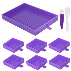 DIY Diamond Painting Tray Set Beads Storage Box Accessories Tools Plate