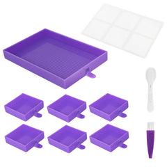DIY Diamond Painting Tray Set Beads Storage Box Accessories Tools Plate