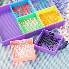 DIY Diamond Painting Tray Set Beads Storage Box Accessories Tools Plate