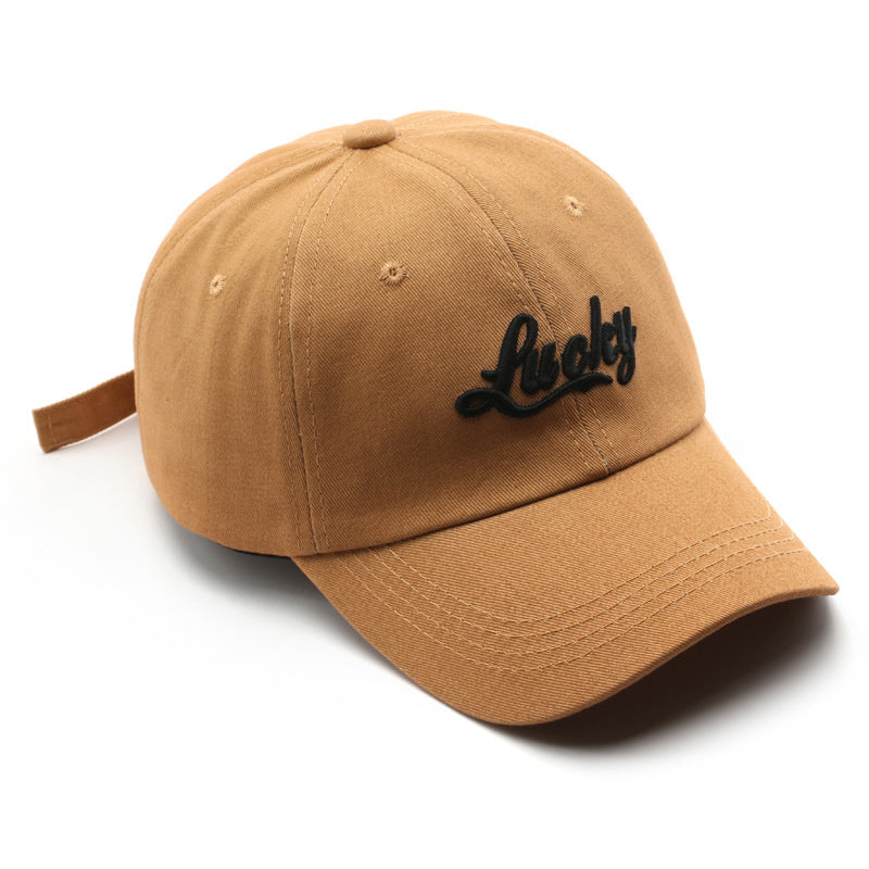 Lucky Embroidery Casual Baseball Cap Dad Hat Unisex Sun Hats For Women Men