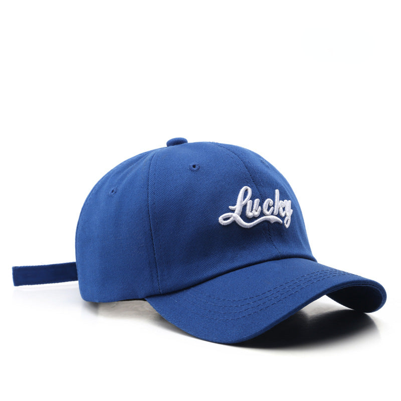 Lucky Embroidery Casual Baseball Cap Dad Hat Unisex Sun Hats For Women Men