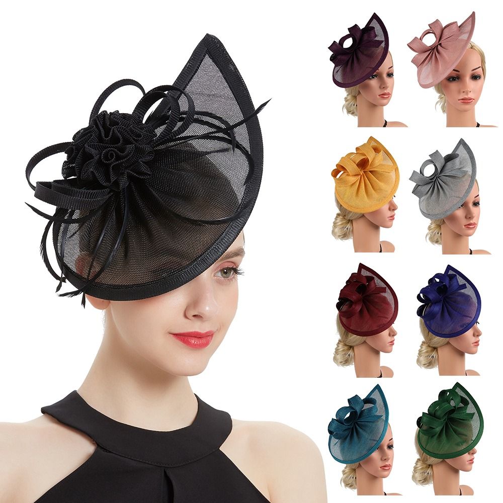 Faux Feather Mesh Headband Women's Hair Accessories