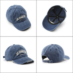 Embroidered Soft Top Baseball Cap Retro Snapback Hat
