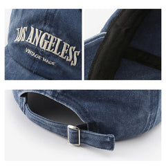Embroidered Soft Top Baseball Cap Retro Snapback Hat
