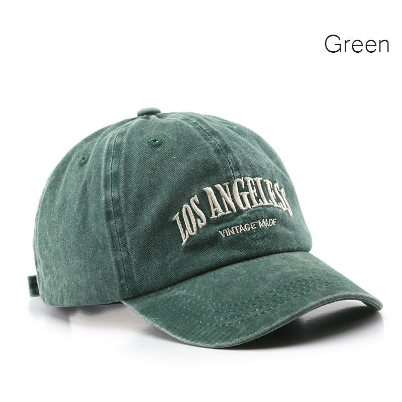 Embroidered Soft Top Baseball Cap Retro Snapback Hat