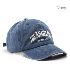Embroidered Soft Top Baseball Cap Retro Snapback Hat