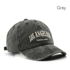 Embroidered Soft Top Baseball Cap Retro Snapback Hat