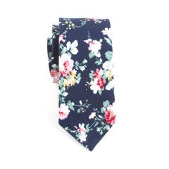 Men's Wedding Cotton Floral Necktie Groomsman Tie Gravatas