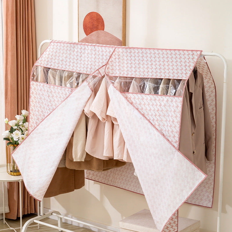 1pc Clothes Dust Cover Wardrobe Hanging Window Dust Cover Clothing Cover Cloth