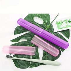 2pcs Travel Toothbrush Holder Case Boxes Tube Toothbrush Storage Box