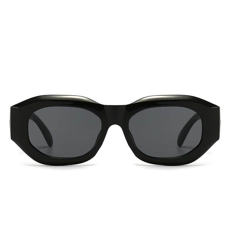 Jelly Frame Sunglasses UV400 Mod Metal Temple Props Glasses