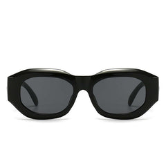 Jelly Frame Sunglasses UV400 Mod Metal Temple Props Glasses